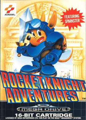 Rocket Knight Adventures (Europe) box cover front